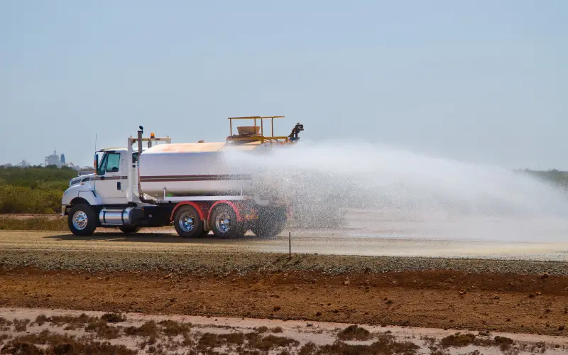 E4H image of a water truck